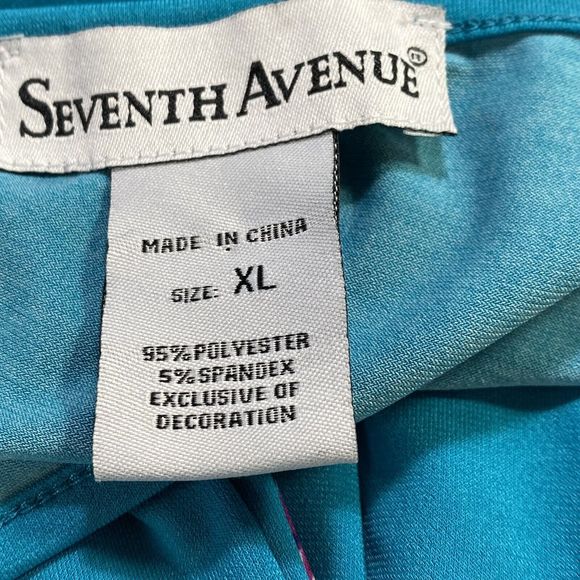 Seventh Avenue Dress Womens Size XL Empire Waist A-Line Stretch Asymmetrical Hem - Picture 9 of 10